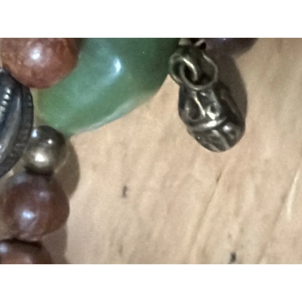 Boho Multi Strand Wood‎ and Colorful Chunky Bead Wrap Bracelet Layering